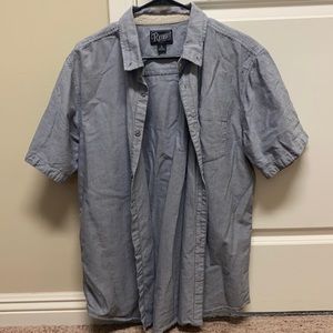 Grey Men’s Casual Button Dress Shirt